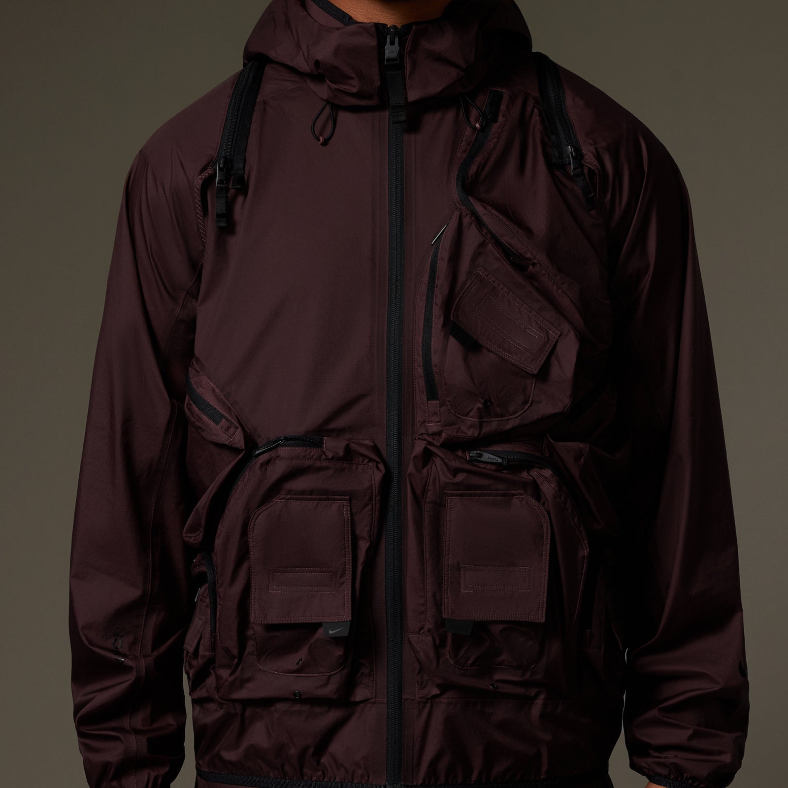 DEEP POCKETS NYLON TECH JACKET