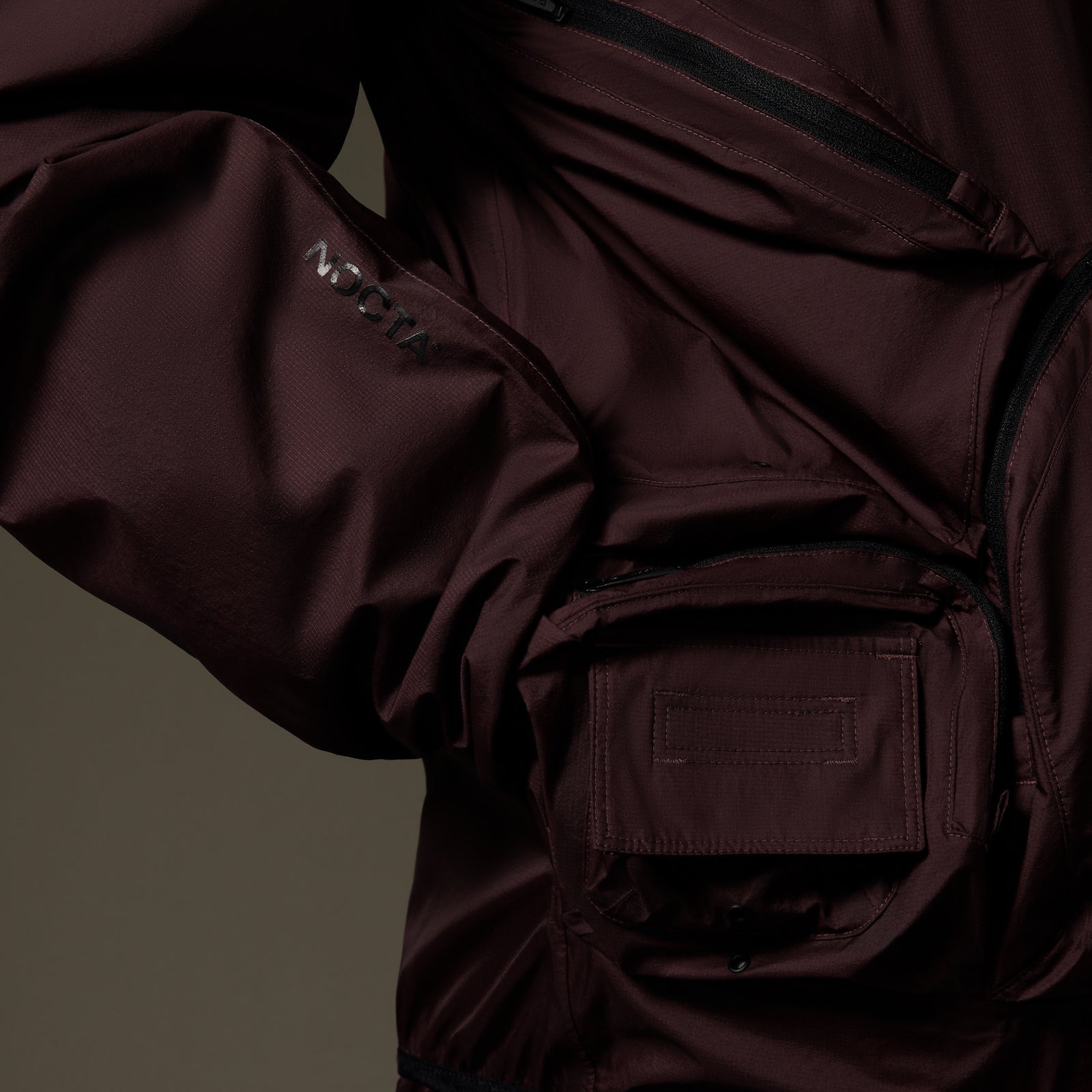 DEEP POCKETS NYLON TECH JACKET